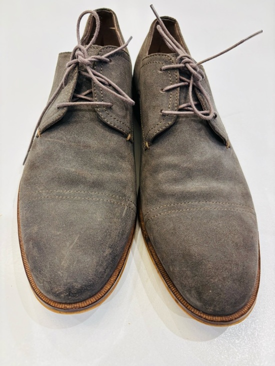 Banana Republic Men\'s Suede Derby Shoes in Gray size 10.5 main image 6